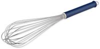 THERMOHAUSER Garde (roestvrij staal), 40 cm lang, blauwe kunststof handgreep en ophangoog, met 16 lussen