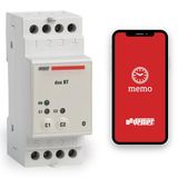 VEMER VE799900 DUO BT astronomische tijdschakelaar met Bluetooth en app, digitale timer, DIN-bar, 2 modules, 2 relais, wit