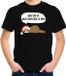 Bellatio Decorations Shoppartners Bv Luiaard Kerstshirt / Kerst t-shirt Wake me up when christmas is over zwart voor kinderen - Kerstkleding / Christmas outfit 140/152