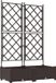 vidaXL Jardinière - Marron - 80 x 40 x 125,5 cm - Acier