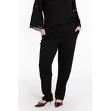 YOEK tapered regular waist pantalon zwart