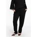 YOEK tapered regular waist pantalon zwart