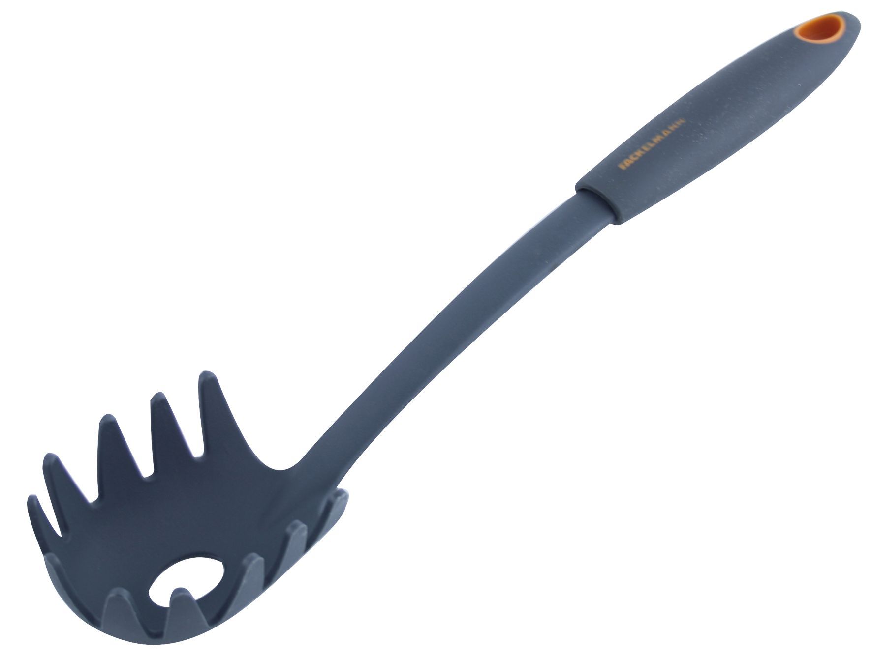 FACKELMANN 25212 Pastalepel - grijs/oranje - nylon - 1 stuk