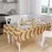 Bonamaison Tafelkleed, Anti-Mold, Sneldrogend, Waterdicht, 100% Polyester Tafellaken, Bruine tinten, 140 x 160 Cm