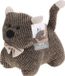 H&S Collection Deurstopper 1 kilo - kat/poes - bruin - 17 x 14 cm