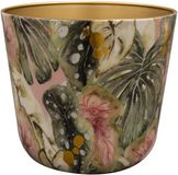 TS Collection Vaas conisch Monstera mystery 26x23 Metaal & Epoxy
