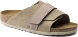 Birkenstock Kyoto Taupe Suede Narrow Fit Unisex Pantoufles Taille 40