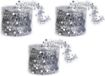 Inge's Christmas Decor Gmbh 3x fine guirlande argent 3,5 x 700 cm