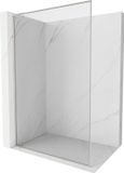Mexen Kioto-XF L paroi de douche Walk-in avec cadre 100 x 202 cm, transparent 10 mm, nickel brossé