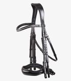Premier Equine Anatomisch dubbel hoofdstel Abriano X-Full Zwart Lycra