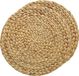 Kaemingk Sets de table - 2x - tressé - 35 cm - rond - naturel - style bohème