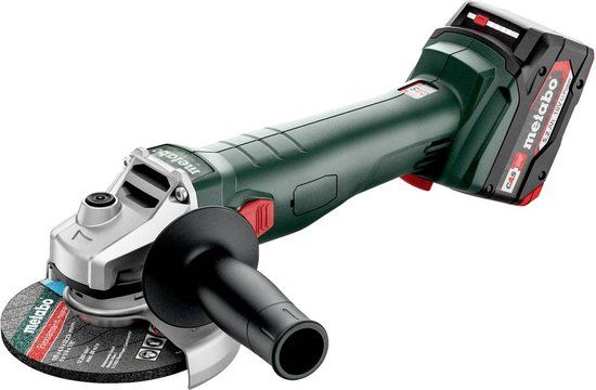 Metabo W 18 L 9-125 Haakse accuslijper - 125 mm - 18 V - 5.2 Ah
