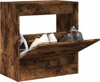 vidaXL Schoenenkast 80x21x87,5 cm bewerkt hout gerookt eikenkleurig