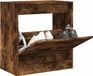 vidaXL Schoenenkast 80x21x87,5 cm bewerkt hout gerookt eikenkleurig