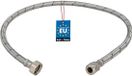 KOTARBAU® Tuyau de raccordement flexible 1/2“x3/8“ - Tuyau de raccordement pour robinetterie 80 cm - Tuyau de robinet flexible - Écrou tournant x raccord à compression - Tuyau de raccordement sanitaire - Tuyau de raccordement tressé en acier inoxydable - Argent