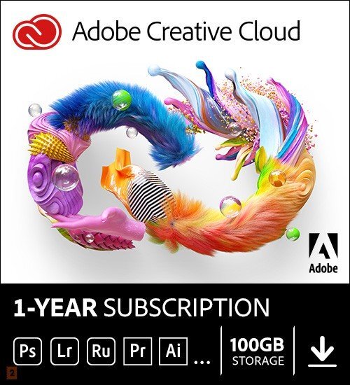 Adobe Creative Cloud Individual (all apps) | Abonnement | 1Jaar | 100GB Cloud