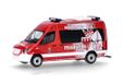 Herpa Modelauto Mercedes-Benz Sprinter 18 bus hoog dak "Brandweer Essen", miniatuur in schaal 1:87, verzamelobject, Made in Germany, kunststof model