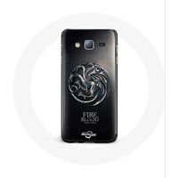 Maniacase Hoesje voor Samsung Galaxy j3 2016 Vuur en Bloed Targaryen