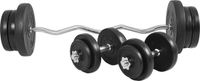 Gorilla Sports Curlset 70 kg - Halterset - met halterschijven