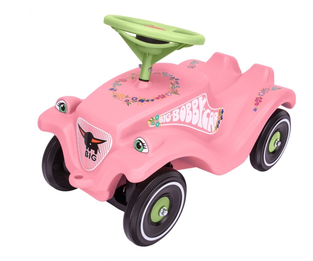 B.I.G. Bobby Car Classic Flower - Roze - Auto - 1 Jaar+