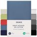 Dreamzie Boxspring Hoeslaken 180x200 cm - 200x200 cm, 100% katoenjersey, matrashoogte tot 37 cm, hypoallergeen, Oeko-Tex, blauw