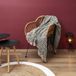 Anders Tribale deken met vierkant ontwerp 120x150cm beige/zwart polyester