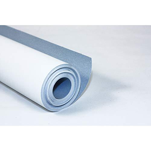 Clairefontaine 34162C rol kleurpapier (120 g, 50 x 1 m, ideaal voor groepsactiviteiten) 1 rol wit/blauw