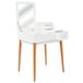 VidaXL Kaptafel met spiegel 60x50x86 cm MDF Bruin, Wit