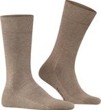 FALKE Sensitive London met comfort tailleband katoen sokken heren bruin - maat 43-46