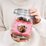 Bocal à bonbons personnalisé - 1l - Mélange de réglisse
