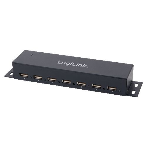 LogiLink UA0148 - USB 2.0 Hub - 7 poorten - Grijs