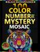 Liget Mystery Mosaic: 100 Color by Number book on Black Backgrounds With Rectangle, Hexagonal and polygonal Shapes
