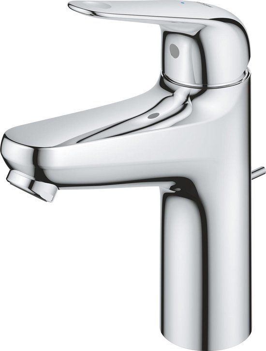 GROHE QuickFix Swift Wastafelkraan - M-Size - Chroom - Incl. Klikwaste - 5 Jaar Garantie