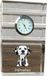 Art-Dog horloge tricolore Dalmatien avec chien