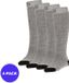 Apollo Skisokken Unisex - Badstof zool - Grijs - 43/46 - 4-Pack