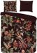 Pure dekbedovertrek jungle met bladeren en dieren - 2 persoons 200x200/220 cm - Bordeaux - Microvezel