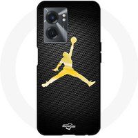 Maniacase Etui Realme V23 Jordan logo 23 nike basketbal goud