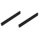 Amig - Pack van 2 Meubelgrepen - 128 Mm - Mat Zwart - Gemaakt van Aluminium - Voor Keuken- en Badmeubels - Mod. 846