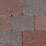 Merkloos Gardenlux Pebblestones Plus 20 x 30 x 6 cm tuintegel Rood/Bruin