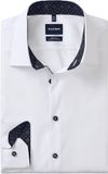 OLYMP No. 6 Six super slim fit chemise - longueur de manche 7 - popeline - blanc - Facile à repasser - Tour de cou : 39 (taille UE : M)