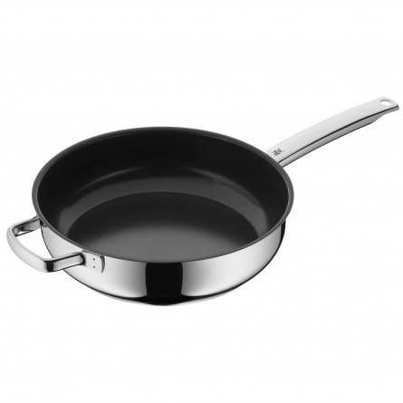 WMF 07.4840.6021 Ovenschaal - Rond - 28cm - Zwart, Roestvrijstaal