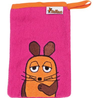 Playshoes Girls Washand badstof Muis pink - Roze/lichtroze