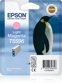 Epson Penguin inktpatroon Light Magenta T5596 single pack / Lichtmagenta