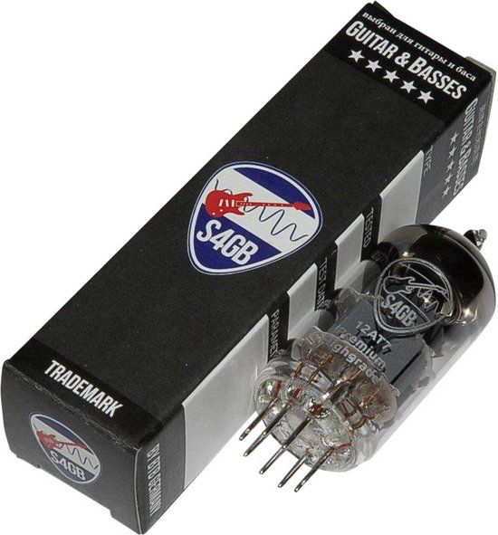 BTB Vertrieb 12AT7-S4GB Premium Elektronenbuis Geselecteerd voor Gitaren Dubbeltriode Aantal polen: 9 Fitting: Noval