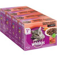 Whiskas 1+ Multipack Klassieke Selectie in Saus 4x12x100g