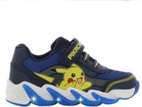 Leomil Pokémon - Schoenen voor jongens met lichtjes - Pikachu Sneakers voor kinderen met klittenband - Lichtgevende kindersneaker - Maat 31 - Blauw