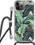 Case Company® - iPhone 12 Pro Hoesje met Koord - Bananenbladeren