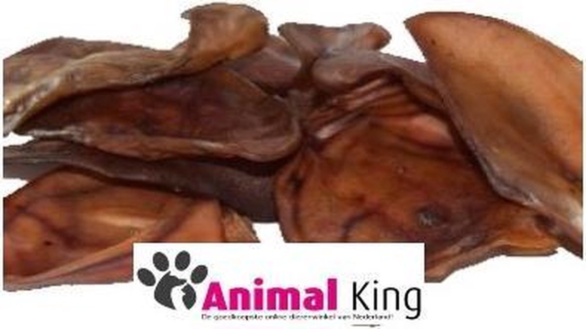 Animal King Varkensoren hond-50 stuks-Animal King-Hondensnack