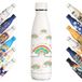 KollyKolla Thermosfles, 500 ml, gepersonaliseerde thermosfles, herbruikbaar, lekvrij, BPA-vrij, waterfles voor reizen, school, sport