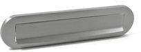 Laiton massif Plaque de montage ovale Ronald Mat Chrome